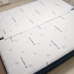 クイーン ベッド　マットレス  デュアルポケット ハイグレード フレーム