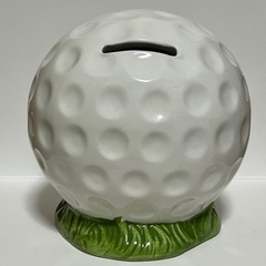 ⭐️最終お値下げです⭐️ ゴルフ　ボール　貯金箱　陶器製　おもしろい形