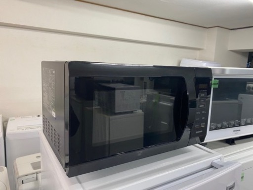 北九州市内配送無料　保証付き　2022年　アイリスオーヤマ 電子レンジ 18L フラットテーブル ヘルツフリー 単機能 全国対応 PMB-F186-B ブラック