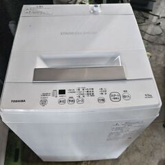 激安中古洗濯機　2022年製東芝4.5k 配達設置リサイクル回収無料　