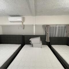 【引取り限定】ベッドフレームのみの出品　ダブルベッド２台とシングルベッド1台です