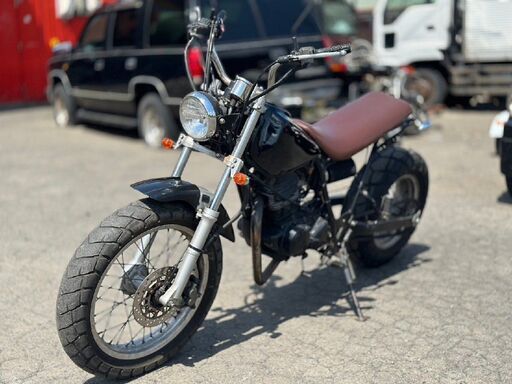 ●エンジン実働! 絶好調! YAMAHA ヤマハ TW225 DG09J 2002年モデル フルカスタム ロンスイキット スカチューン 225cc 単気筒 札幌発