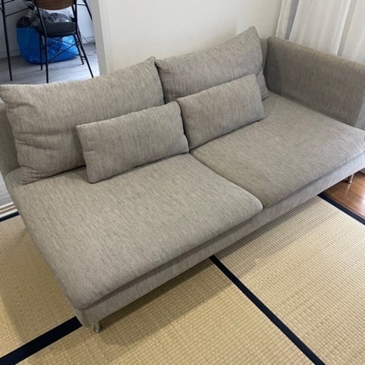 IKEA イケア ソーデルハムン アームレスト付 3人掛けソファ トリプルソファ