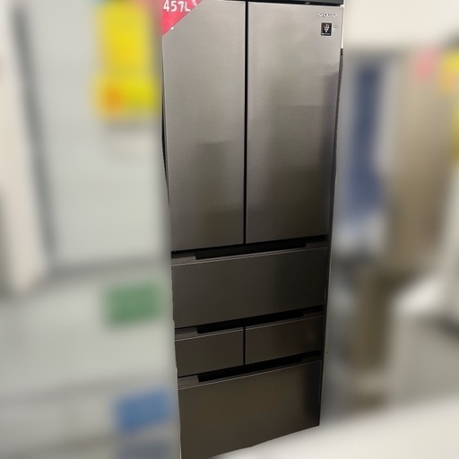 J3407 値下しました！★6ヶ月保証付★ 美品！高年式! シャープ  SHARP SJ-MF46J-H フレンチドア冷蔵庫 プラズマクラスター冷蔵庫 457L  6ドア冷蔵庫 2022年製  クリーニング済み 【リユースのサカイ柏店】流山市 中古冷蔵庫 松戸市 中古冷蔵庫 我孫子市 中古冷蔵庫 船橋市 中古冷蔵庫 守谷市 中古冷蔵庫 取手市 中古冷蔵庫