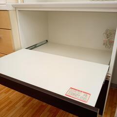 ☆ジモティ割あり☆ 綾野製作所 レンジボード ホワイト&ダークブラウン 