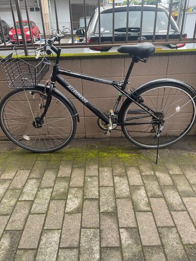 リサイクルショップどりーむ荒田店　No1237 自転車　クロスバイク　ALLEGRESSE　カゴ付き　ギア切り替え付き♪　LEDオートライト付き♪　２８インチ