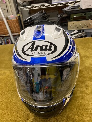 【愛品館江戸川店】アライ(Arai)  【ARAI×山城】バイクヘルメット フルフェイス RX-7X PLANET ブルー 59-60cm ID：118-014586-007