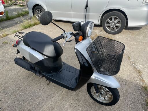 ホンダ 原付 トゥデイ AF61 スクーター 50cc 便利なカゴ付き キャブ車 4スト 実働 機関良好 シルバー 銀系 鳥取 陸送可 販売証明可