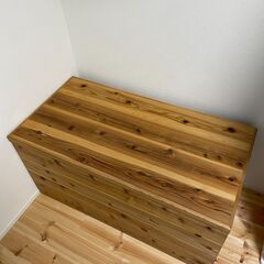 【値下げ】木製ボックスベンチ