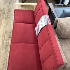 KE-24【新入荷 リサイクル品】3シーターアームソファ 赤