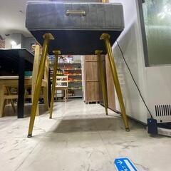 ドレッサー 化粧台 ミラーLED3色切替 グレー