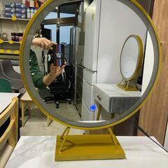 ドレッサー 化粧台 ミラーLED3色切替 グレー