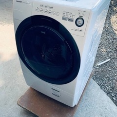♦️SHARPドラム式電気洗濯乾燥機【2017年製】ES-S7B-WL