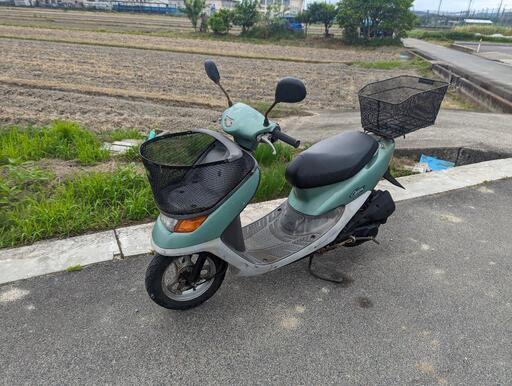 ホンダ　ディオ　チェスタ　緑　前後カゴとサイドスタンド付き！