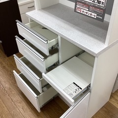 KE-30【新入荷　リサイクル品】オープンキッチンボード　白 KE-30【新入荷 リサイクル品】オープンキッチンボード 白