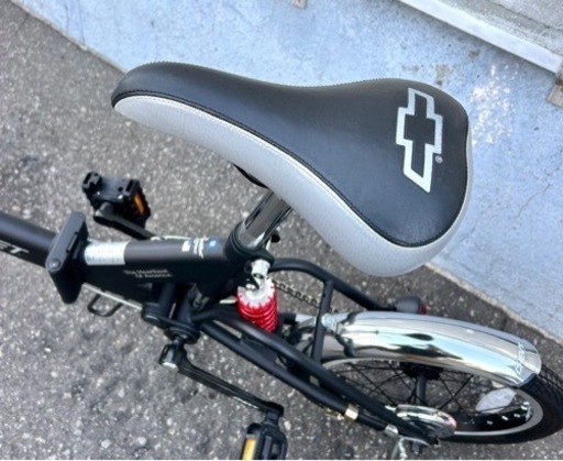 お引取り限定 美品 CHEVROLET シボレー 16インチ 折りたたみ自転車 ブラック 変速なし お引取り限定 美品 CHEVROLET シボレー 16インチ 折りたたみ自転車