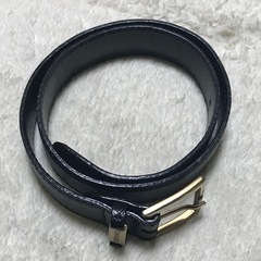 正規品 シャネル キャビアスキンレザーベルトブラック 65/26