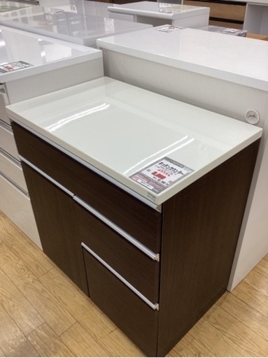 KE-40【新入荷 リサイクル品】キッチンカウンター 白×ブラウン KE-40【新入荷 リサイクル品】キッチンカウンター 白×ブラウン