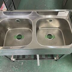 ★アズマ 2槽シンク KP2-900 W900xD450xH800+90mm★