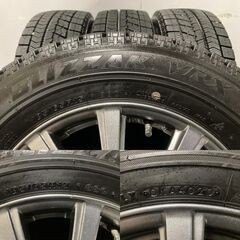 【BS BLIZZAK VRX 185/65R15】スタッドレス【INTER MILANO Claire 15インチ 5.5J4HPCD100+43】20年製 バリ溝 デミオ ノート等　(MTJ539) クレジットカード QRコード決済可能