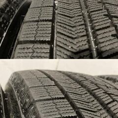 【BS BLIZZAK VRX 185/65R15】スタッドレス【INTER MILANO Claire 15インチ 5.5J4HPCD100+43】20年製 バリ溝 デミオ ノート等　(MTJ539) クレジットカード QRコード決済可能