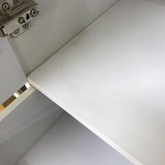 FU825】☆N△食器棚 3枚扉 ホワイト 89×40×179.5 大