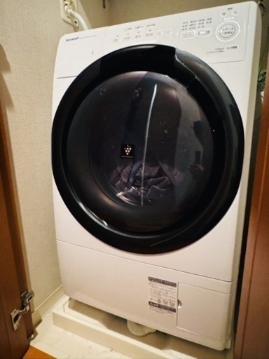 SHARP ドラム式洗濯乾燥機 シャープ　洗濯機　引越し　一人暮らし　乾燥洗濯機