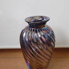 ガラス オーロラ フラワーベース 花瓶 レトロ インテリア 雑貨...