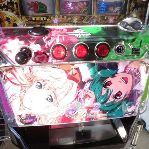 パチスロ実機 マクロスフロンティア2 コイン不要機付き セ