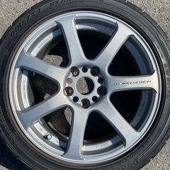 【直接引取のみ】 WORK EMOTION XT7 4本セット 5×114.3 7J＋32 17インチ タイヤおまけ程度 群馬県発