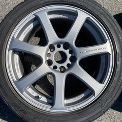 【直接引取のみ】 WORK EMOTION XT7 4本セット 5×114.3 7J＋32 17インチ タイヤおまけ程度 群馬県発