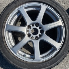 【直接引取のみ】 WORK EMOTION XT7 4本セット 5×114.3 7J＋32 17インチ タイヤおまけ程度 群馬県発