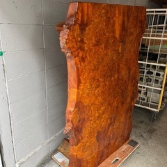 FP27 激重 巨木 緻密 ブビンガ 極上木目 美しい白太付き 一枚板 座卓 リビングテーブル 座敷机 ローテーブル 天然木 無垢 高級材