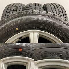 タイヤ走行短め【DUNLOP WM02 205/65R15】スタッドレス【EURO SPEED 15インチ 6J5HPCD114.3+50】21年製 ステップワゴン ストリーム等 MTY44クレジットカード QRコード決済可能