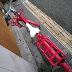 BE・ALL[ビーオール]26吋 タウンバイク アルミ/lntre5/LEDオート/レッド