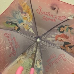 女の子　傘　雨具　プリンセス　　
