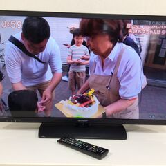 （7/21受渡済）JT8780【SHARP/シャープ 32インチ液晶テレビ】美品 2014年製 アクオス LC-32H11 家電 映像機器 テレビ