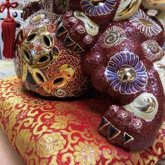 九谷焼｜10号 剣獅子 置物 