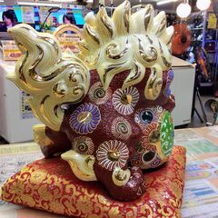 九谷焼｜10号 剣獅子 置物 