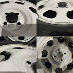 タイヤ新品【BS NEXTRY 165/60R15】夏タイヤ【SUZUKI ハスラー 純正ホイール 15インチ 4.5J4HPCD100】22年製 ホワイト　(MTD589)クレジットカード QRコード決済可能