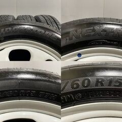 タイヤ新品【BS NEXTRY 165/60R15】夏タイヤ【SUZUKI ハスラー 純正ホイール 15インチ 4.5J4HPCD100】22年製 ホワイト　(MTD589)クレジットカード QRコード決済可能