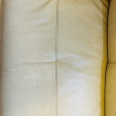 有名な浜本工芸　本革　ソファー　3人　ハイバック