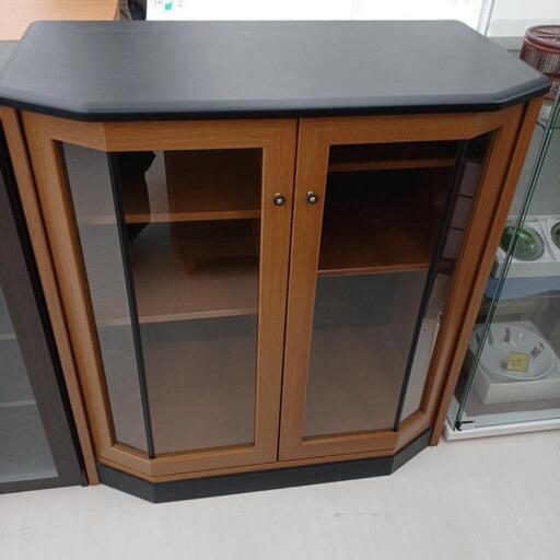 ★ジモティ割あり★ ｷｬﾋﾞﾈｯﾄ　BK/BR  現状販売 (H)93× (W)86× (D)45【joh 1282】