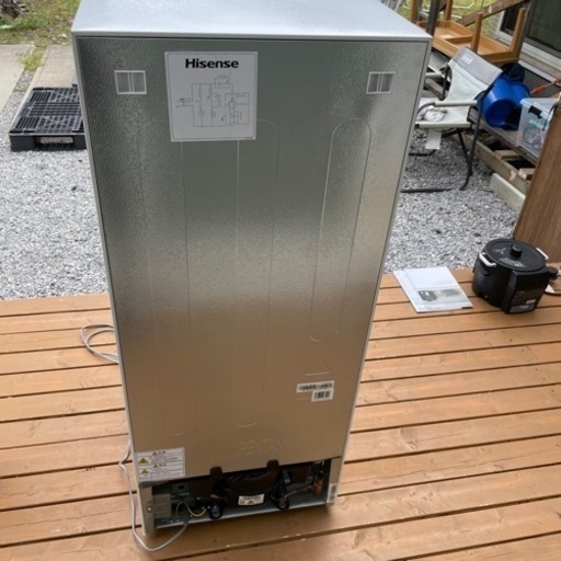 極美品】ハイセンス2023年製 ノンフロン冷凍冷蔵庫 124L ホワイト相場