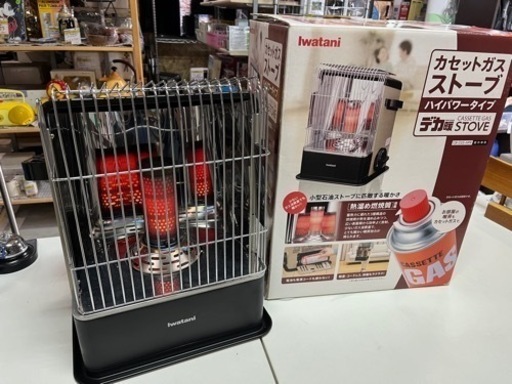 Iwatani カセットガスストーブ ハイパワータイプ デカ暖 CB-CGS-HPR 屋内専用 2016年10月製 アウトドア キャンプ 燃焼確認済 中古品 ③