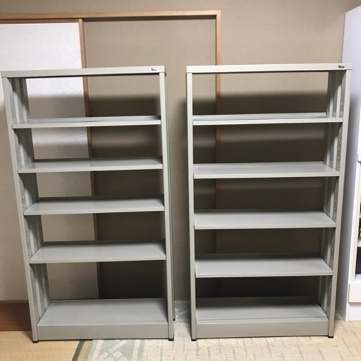 スチールラック 2個 棚 オフィス