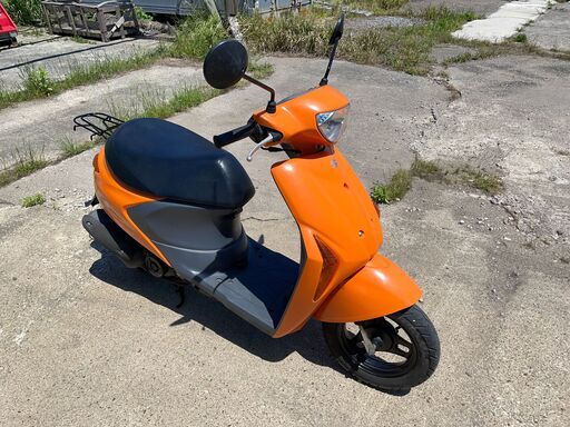 スズキ レッツ５ 原付 スクーター 50cc CA47A インジェクション車 Fi 4スト 機関良好 オレンジ 鳥取 陸送可 販売証明可