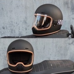 レトロフルフェイスヘルメット　XL