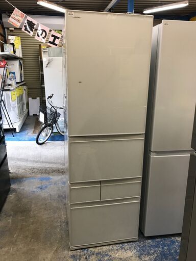 【FU836】★トウシバ  東芝  冷蔵庫  GR-P41GXV   2019年製  411L  うるおいラップ野菜室  タッチオープン  ファミリータイプ  大家族   大容量  ファミリータイプ キッチン家電 クリーニング済 堺市 深井 【ジャングルジャングル深井店】