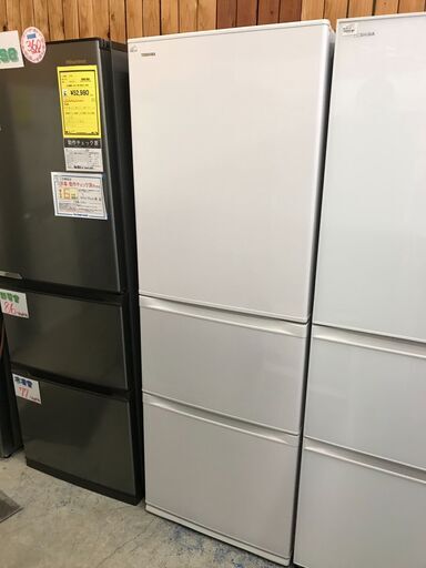 【FU839】★トウシバ   東芝  冷蔵庫  GR-R36S   2020年式  容量363L  ecoモード節電機能  ガラス棚  オートパワフル冷凍  大家族   大容量  ファミリータイプ キッチン家電 クリーニング済 堺市 深井 【ジャングルジャングル深井店】